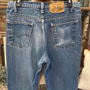 VINTAGE LEVI'S 517 ORANGE TAB JEANS | DISTRESSED | 32X32